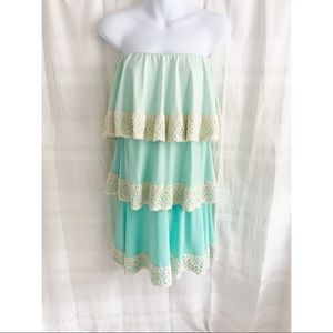 Strapless Tiered Sundress
